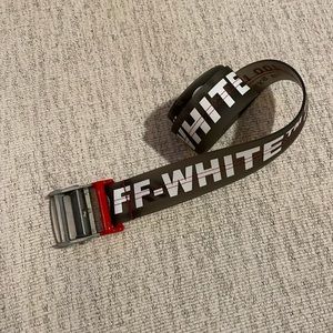 Off-White Rubber Industrial Belt. Authentic